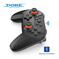 DOBE, suministro directo de fábrica, controlador inalámbrico BlueTooth con vibración de motor dual para Nintendo Switch, accesorios de juego de PC