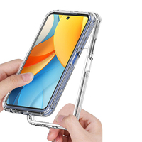 Étui de téléphone portable transparent 3 en 1, coque antichoc à 4 coins pour ZTE Blade A56 Pro A35e V70 Max V70 A55 A35