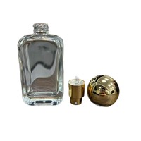 Diffuseur de parfum portable en verre de 35 ml avec pulvérisateur sérigraphié Doully, flacon de parfum exquis de forme ronde vide pour voyage
