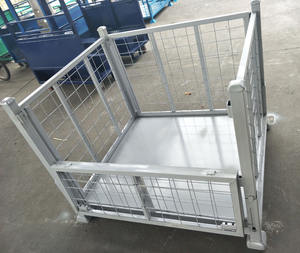 Étagères et bacs de stockage industriels en acier robuste pour entrepôt, chariots à main et chariots à roulettes, rayonnages et étagères empilables compatibles avec les chariots - Product Image 3