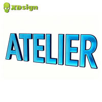 Lettres lumineuses LED personnalisées Infinity Abyss, résistantes aux intempéries, en acrylique 3D, signalisation IPX7, éclairées, Bluetooth, multicolores, pour voiture