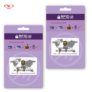 Tarjeta de Bloqueo NFC Personalizada <span class=keywords><strong>ZDF</strong></span> de 13.56MHz, Protección de Información Personal con Tarjeta de Membresía con Protección NFC - Product Image 1