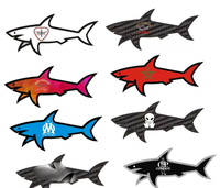 Nouvelle Arrivée 25 Autocollants Décoratifs en PVC Imprimés UV Style Dessin Animé Drapeau Requin Autocollant Marseille Bineece Paul Jul Vrunk Cp Jul Vrunk