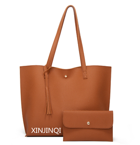 <span class=keywords><strong>Sac</strong></span> en cuir PU de grande capacité pour femmes, fourre-tout léger, doux et uni avec bracelet, offre spéciale, - Product Image 1