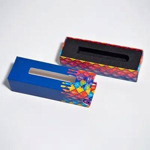 Custom Design Logo Style Printed Paper Cardboard <b>Empty</b> Cartridges 1 Gram With <b>Box</b> - Product Image 2