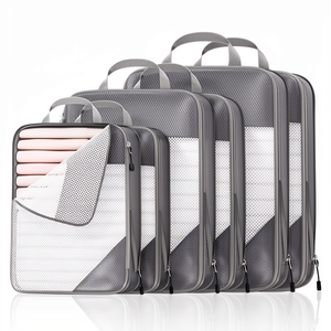 <b>Compression</b> Packing Cubes 6 Set, Compressible Space-Saving Packing Cubes for Travel - <b>Compression</b> <b>Bags</b> - Product Image 1