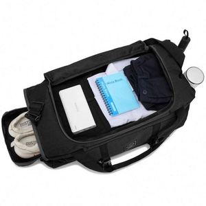 Grand sac de voyage de nuit en tissu polyester, sac de sport durable pour hommes et femmes, avec compartiment humide, idéal pour la gym et les activités de plein air - Product Image 3