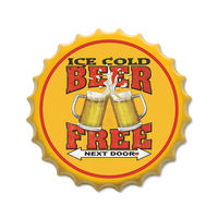Aimant de réfrigérateur en forme de bouchon de bière rond personnalisé ouvre-bouteille magnétique personnalisé et dessous de verre promotionnel pour bar et usage domestique