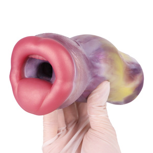 Masturbador Masculino YOCY de Silicona Suave con <span class=keywords><strong>Labios</strong></span> y Lengua <span class=keywords><strong>Grandes</strong></span>, Copa Masturbadora con Vagina de Bolsillo, Juguetes Sexuales Orales para Hombres Mayores de 18 Años - Product Image 5