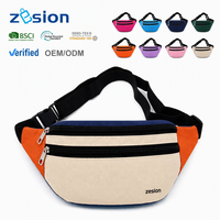 Sac banane bandoulière personnalisé avec logo, sac de voyage en nylon, sac de ceinture, sac de hanche, vente en gros, fabricant OEM