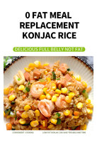 Ready to Eat Keto-Diabetic Friendly Low Glycemic Dried Konjac Rice 24 Bags in Carton