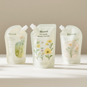 Custom Printed Colorful <b>Drink</b> Juice Reusable Food Smell Proof Spout Pouch Plastic Liquid Packaging <b>Stand</b> Up Pouch - Product Image 2