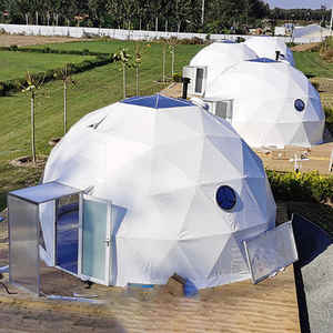 Réserve naturelle et glamping en parc, tente géodésique confortable, retrait sur pelouse et <span class=keywords><strong>camping</strong></span>, tente boule - Product Image 2