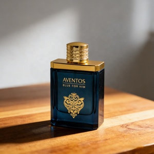 Authentique <span class=keywords><strong>parfum</strong></span> arabe Aventos <span class=keywords><strong>Blue</strong></span> pour homme, <span class=keywords><strong>eau</strong></span> <span class=keywords><strong>de</strong></span> <span class=keywords><strong>parfum</strong></span> 100 ml, flacon luxueux bleu et or à motifs floraux, <span class=keywords><strong>parfum</strong></span> masculin - Product Image 4