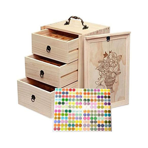 Organizador de Madera Ecológico para Aceites Esenciales Young Living & Doterra, Botellas de 5/10/15/20/30 ml, Organizadores de Maquillaje - Product Image 1