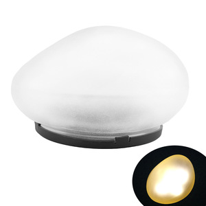 Lampe solaire de jardin en plastique, imitation galet, colorée, étanche, LED, pour la décoration de jardin, de cour et de paysage - Product Image 4