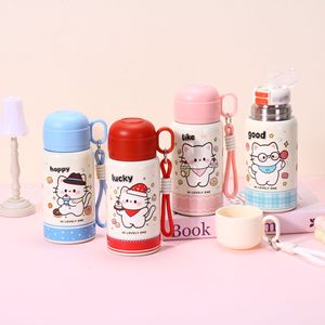 500ml Eco-Friendly Large Capacity Cute Cartoon <b>Kids</b> Insulated Stainless Steel Tumbler with Handle Portable for School - Product Image 1