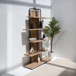 Étagère à livres en bois massif de qualité supérieure pour bureau, bibliothèque, meubles de rangement durables en bois massif pour bureau, maison, salle d'étude, bibliothèque - Product Image 1