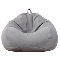 현대 소프트 잠자는 게으른 소파 세련된 작은 백 콩 가방 단일 Beanbag