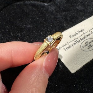 Anillo de Plata Pura S925 con Acabado Cepillado, Diseño Vintage Antiguo con Personalidad Simple y Moderna, Chapado en Oro de 18K, Apilable, Talla Única - Product Image 5