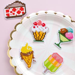 New Design <b>Iron</b> on Embroidered Block Style Ice Cream Cake Donut Desert Patch for Clothes Bag Decoration - Product Image 5