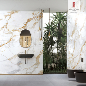 Moreroom 1600x3200mm Losa de piedra sinterizada de oro Calacatta de gran tamaño para pared - Product Image 6