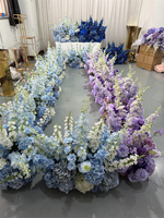 IFG 2026 Nouvelle Arrivée Florale Magnifique Composition Florale pour Cérémonie de Mariage Décoration de Couloir en Hortensias Bleus pour Allée de Cérémonie