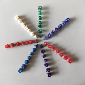 Starry Sky Glitter <b>Dice</b> <b>Set</b> Multicolor Multi Sided RPG Game <b>Dice</b> 7 Pieces - Product Image 4
