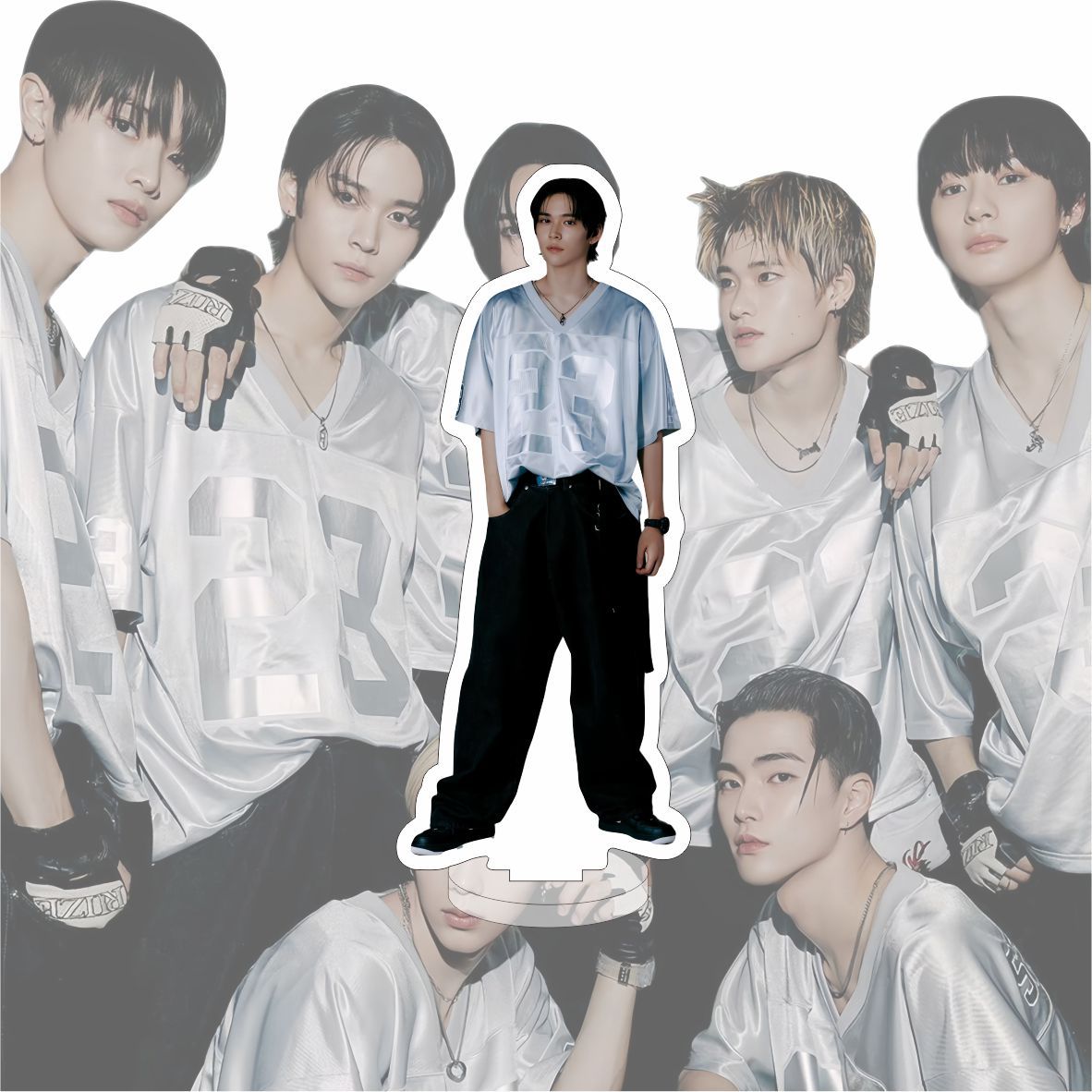 KPOP Idol 15CM Big RIIZE Transparent Plastic Standee