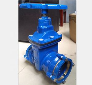 Doppelsteckverbinder-Absperrschieber mit elastischem Sitz für HDPE-Rohre - Product Image 1