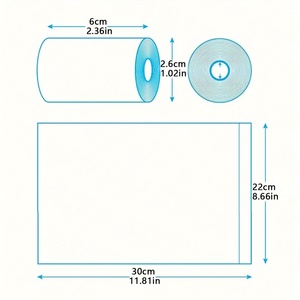 6 sacs à déchets en plastique pour empreintes de pattes, mini-sacs de remplacement pour ramasse-crottes, pour l'élimination des excréments de chats et de chiens - Product Image 2