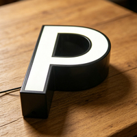 Letras de Canal con Iluminación Frontal LED de Metal Acrílico 3D, Resistentes al Agua IP54, Opciones Multicolor, para Hogar, Oficina, Tiendas, Hoteles