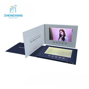 Logo personnalisé 4.3 5 7 10 pouces livre numérique écran <span class=keywords><strong>Lcd</strong></span> brochure vidéo pour voeux cadeau Invitation carte de visite marketing - Product Image 3
