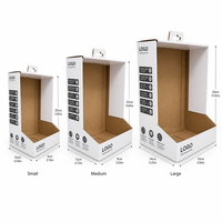 Boîte en carton ondulé à fentes en papier kraft avec logo personnalisé, emballage en gros, boîte cadeau, boîte d'expédition en carton recyclable, OEM