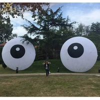 Œil humain gonflable imprimé sur mesure, œil géant réaliste gonflable pour installation artistique, événement en boîte de nuit, décoration d'Halloween