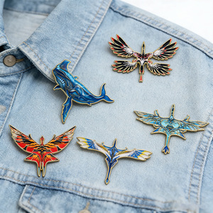 Broche en alliage de zinc imprimée, thème dessin animé, merchandising de films et séries TV, Anime/Angel World Winged <span class=keywords><strong>Beast</strong></span>/Kun, accessoire élégant - Product Image 2