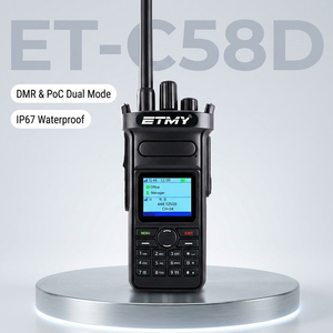 ET-C58D วิทยุพกพา4G LTE poc วิทยุระยะไกลเครื่องรับส่งวิทยุพร้อมวิทยุ DMR VHF หรือ UHF โหมด poc ทั่วโลกจริง PTT แพลตฟอร์มซิมการ์ดวิทยุ - Product Image 1