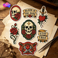 Hojas de Pegatinas Personalizadas A5 A4, Impresión a Todo Color CMYK, Vinilo Brillante Resistente al Agua, Hojas de Pegatinas de Vinilo para Etiquetas de Embalaje