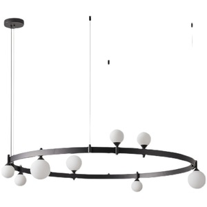 Italian Designer Modern Simple Elegant Glass Ball Chandelier for Living <b>Dining</b> Room Nordic Style Pendant Lamp Minimalist Bar - Product Image 3