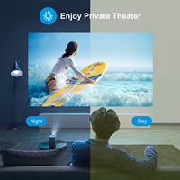 Proyector de Video LED SIBOLAN Nativo 1080P Compatible con WiFi para TV, Teléfono (iOS, Android), Laptop, Consola - Compatible con Películas