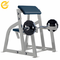 Banc de musculation assis à charge libre avec fonctions de sécurité, machine d'entraînement des biceps de qualité commerciale en métal pour usage en salle de sport