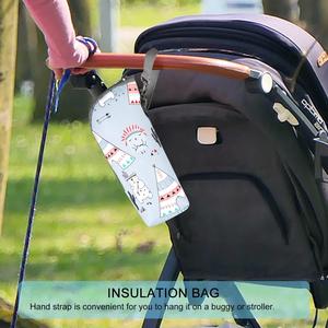 Baby Bottle Cooler Tote Bags Insulated Breastmilk Cooler Bag Nursing Bottle Cooler Warmer Bag for Nursing Mom Daycare Travel - Product Image 5