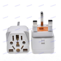 Adaptor Perjalanan Universal UK ke Konverter Tipe G Inggris 13A 250VAC untuk Colokan EU/AS/AU