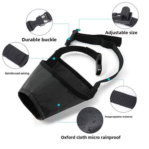 Muselière pour <span class=keywords><strong>chien</strong></span> anti-morsure et anti-ingestion, pour grands chiens, permettant de boire de l'eau, anti-aboiement, réglable, modèle FB-338, vente en gros - Product Image 3