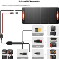 Module Solaire Pliable Demi-Cellule Personnalisé en Usine pour Camping Extérieur et Batterie de Recharge Mobile