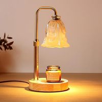 Maßgefertigte Großhandels-Elektro-Aromatherapie-Kerzenerwärmer-Lampe aus Bambus und Holz für stimmungsvolle Atmosphäre