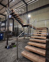 Vente directe usine – Escalier sur mesure pour hôtels, villas et projets commerciaux (commandes en gros)