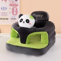 Siège apaisant pour bébé, chaise d'apprentissage de style canapé anti-chute et protectrice de la colonne vertébrale pour nourrissons et tout-petits, dossier en plastique PP, rembourrage en coton