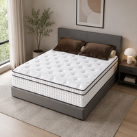 Matelas hybride à ressorts compressible et enroulable