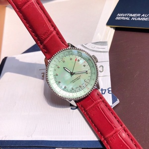 Reloj de Lujo para Hombre, de Acero Inoxidable de Alta Calidad, con Esfera de Nácar Rosa y Diamantes, Estilo Breitling - Product Image 2